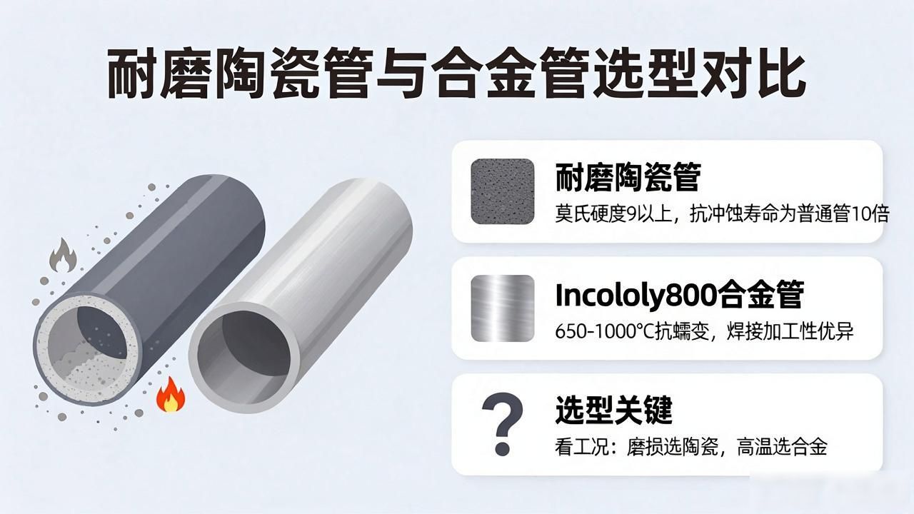 金屬陶瓷耐磨管價格多少_耐磨陶瓷管鋼管_耐磨陶瓷管 Incoloy800合金管